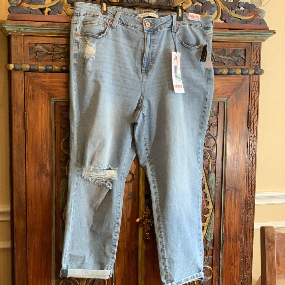 Celebrity Pink Light Blue‎ Boyfriend Jeans